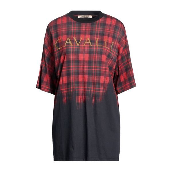 【貨物輸送無料】 ロベルトカヴァリ レディース ティーシャツ トップス T-shirts Red Tシャツ・カットソー-トップス