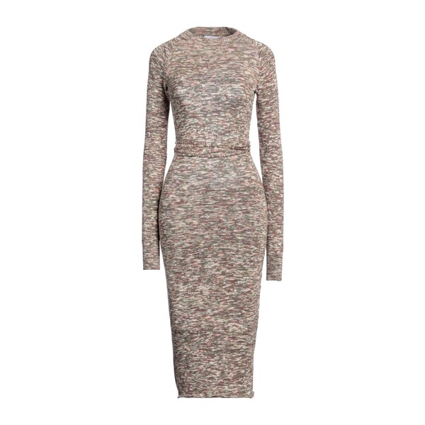 【送料無料】 ジ アティコ レディース ワンピース トップス Midi dresses Green|asty