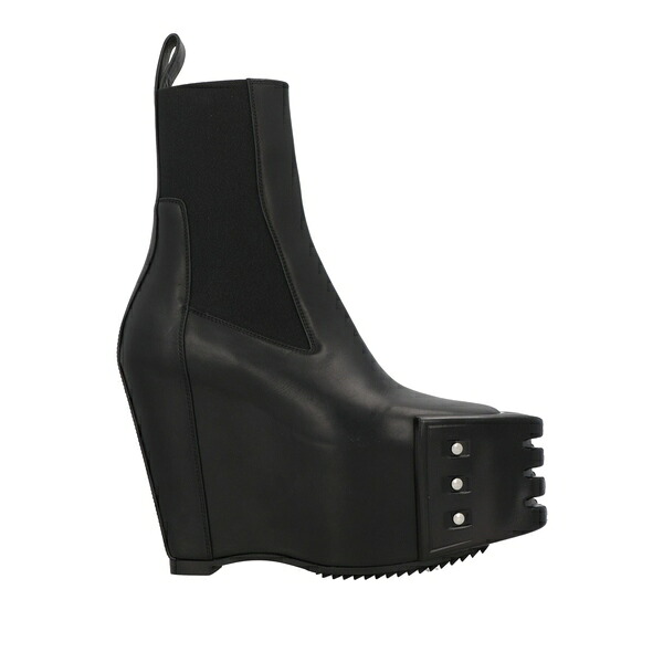 【貨物輸送無料】 リックオウエンス レディース ブーツ シューズ Ankle boots Black