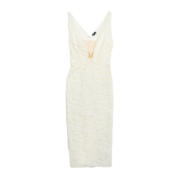 【送料無料】 エリザベスフランキ レディース ワンピース トップス Midi dresses White｜asty