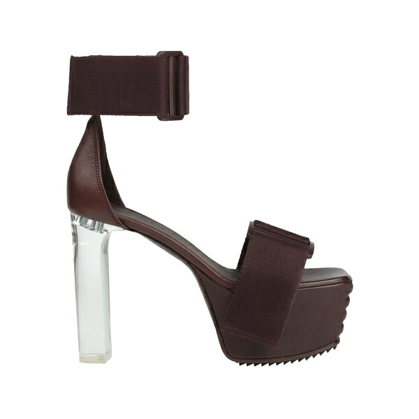 【貨物輸送無料】 リックオウエンス レディース サンダル シューズ Sandals Brown