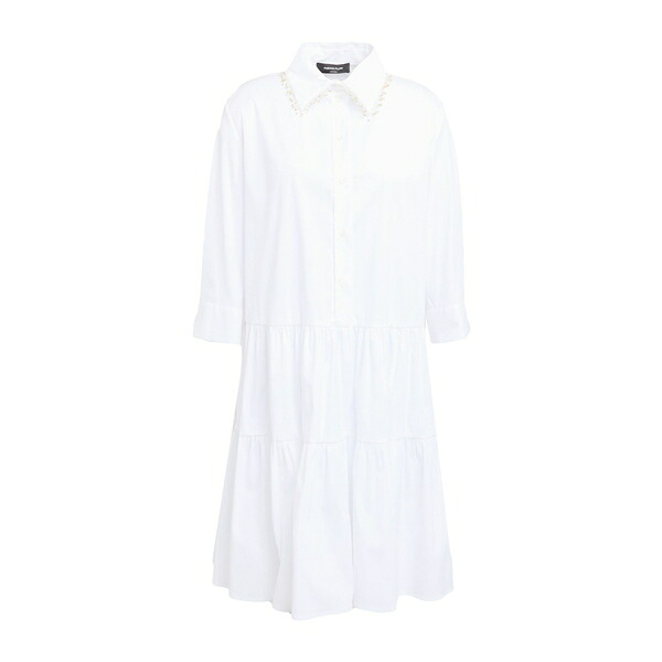 【送料無料】 ファビアナ フィリッピ レディース ワンピース トップス Mini dresses White｜asty