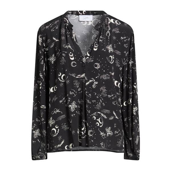 【貨物輸送無料】 ソーアリュール レディース ティーシャツ トップス Tops Black Tシャツ・カットソー-レディースファッション
