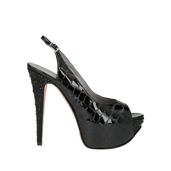 【貨物輸送無料】 ジーナ レディース サンダル シューズ Sandals Black
