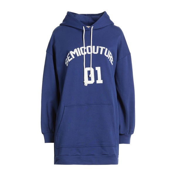 【貨物輸送無料】 セミクチュール レディース パーカー・スウェットシャツ アウター Sweatshirts Blue