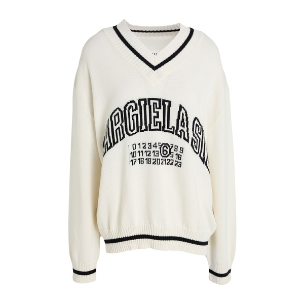 【貨物輸送無料】 マルタンマルジェラ レディース 編み物\u0026スウェーター アウター Sweaters White