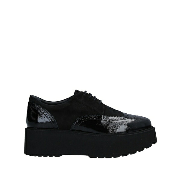 【貨物輸送無料】 ホー火器 レディース オックスフォード シューズ Lace-up shoes Black