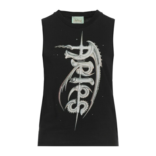 【送料無料】 アリーズ レディース Tシャツ トップス T-shirts Black｜asty 22,176円