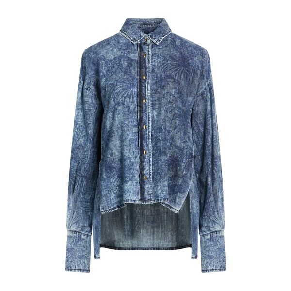 【貨物輸送無料】 ロベルトカヴァリ レディース プルオーバー トップス Shirts Blue