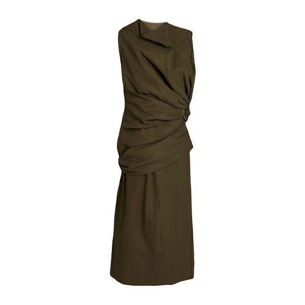 【送料無料】 ジル・サンダー レディース ワンピース トップス Midi dresses Green｜asty