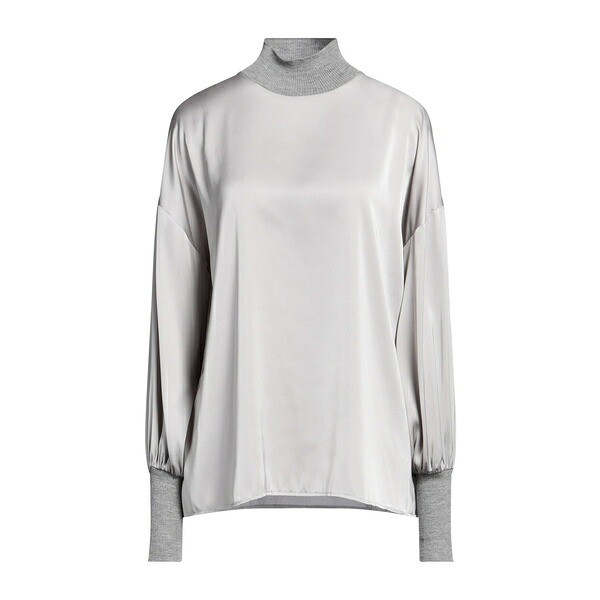 【送料無料】 ディー・エクステリア レディース Tシャツ トップス Tops Grey|asty