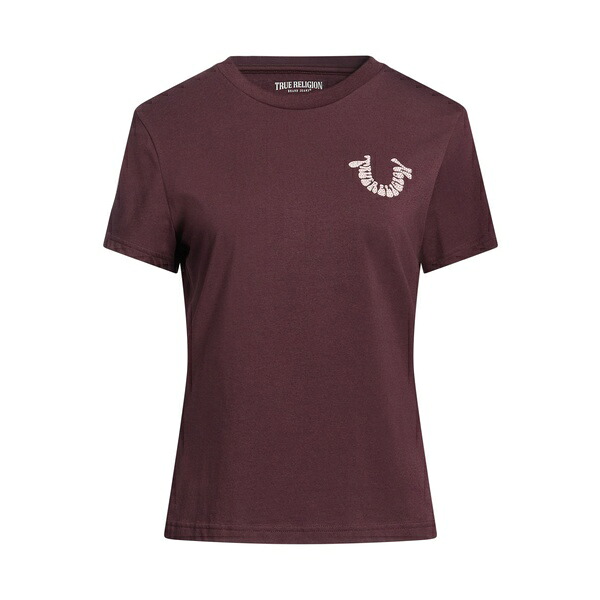 【送料無料】 トゥルーレリジョン レディース Tシャツ トップス T-shirts Purple|asty