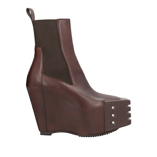 【貨物輸送無料】 リックオウエンス レディース ブーツ シューズ Ankle boots Brown