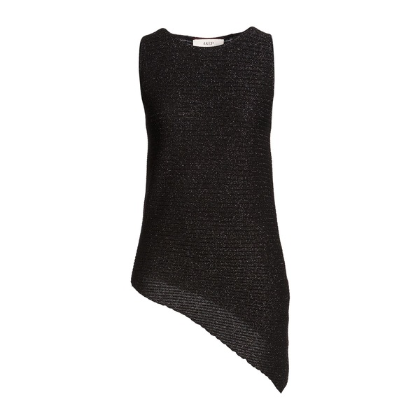 【送料無料】 エーケプ レディース Tシャツ トップス Tops Black|asty