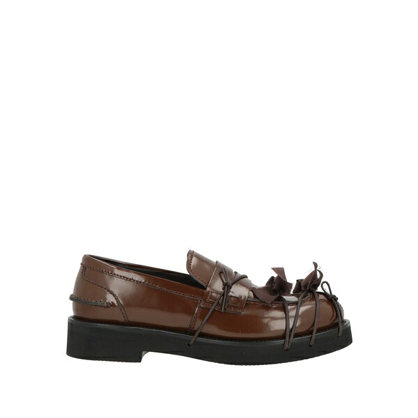 【貨物輸送無料】 ヌメロ ヴェントゥーノ レディース スリッポン・ローファー シューズ Loafers Brown
