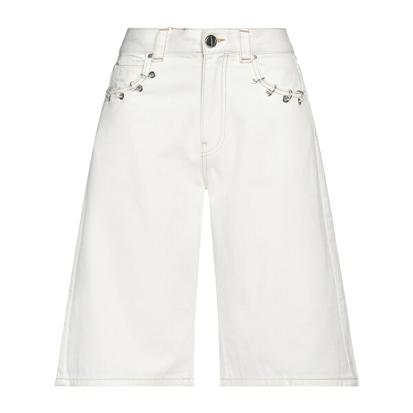 【貨物輸送無料】 ピンコ レディース ジーンズズボン下 ボトムス Denim shorts White