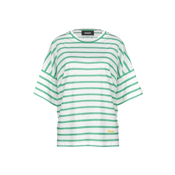 【貨物輸送無料】 ディースクエアード レディース プルオーバー トップス T-shirts Green