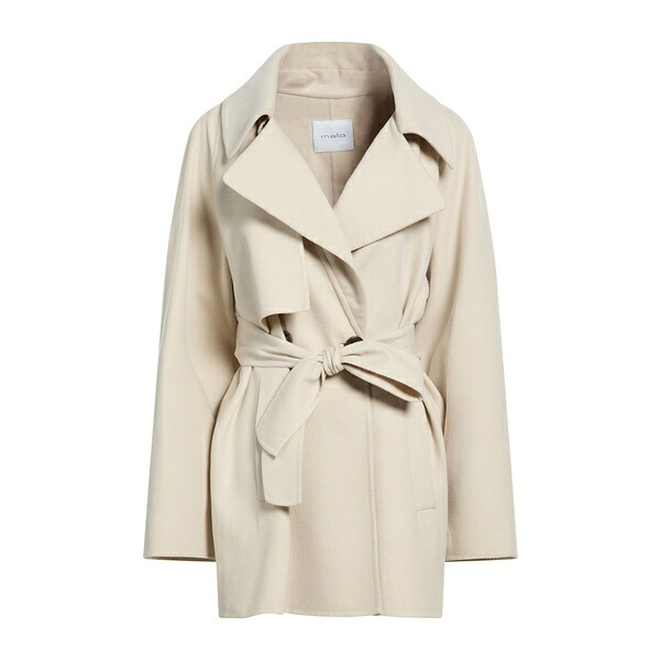 【貨物輸送無料】 マロ レディース 上衣＆上衣 アウター Overcoats \u0026 Trench Coats Beige