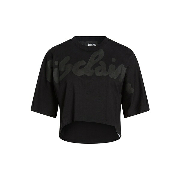 【貨物輸送無料】 ディスクレイマー レディース プルオーバー トップス T-shirts Black