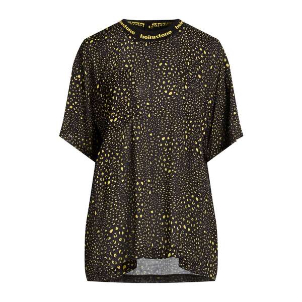 【貨物輸送無料】 住み家石ころ レディース プルオーバー トップス T-shirts Black
