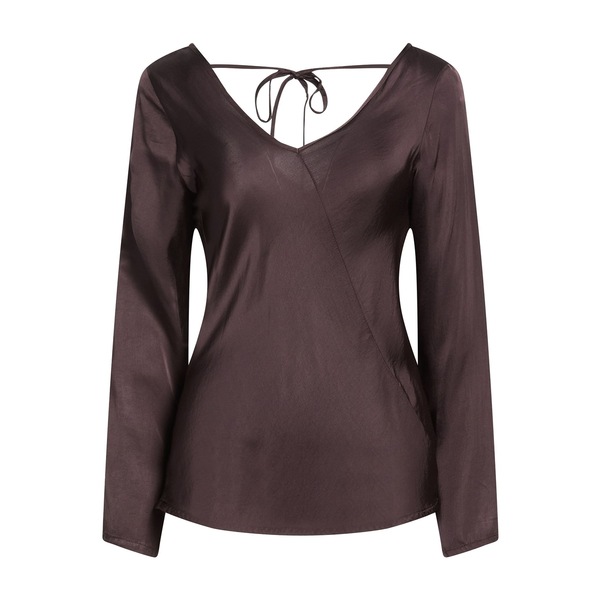 【送料無料】 マニラグレース レディース Tシャツ トップス Tops Brown｜asty