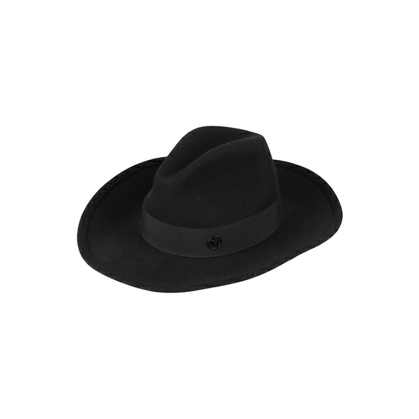 【貨物輸送無料】 メゾンミッシェル  レディース 鳥打ち帽 付属物 Hats Black