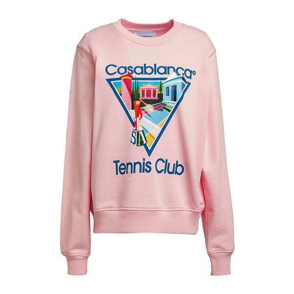 【貨物輸送無料】 カサブランカ レディース パーカー・スウェットシャツ アウター Sweatshirts Pink