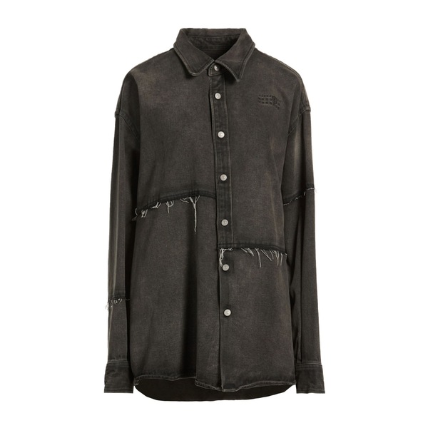 【貨物輸送無料】 マルタンマルジェラ レディース 上衣＆上衣 アウター Denim outerwear Black