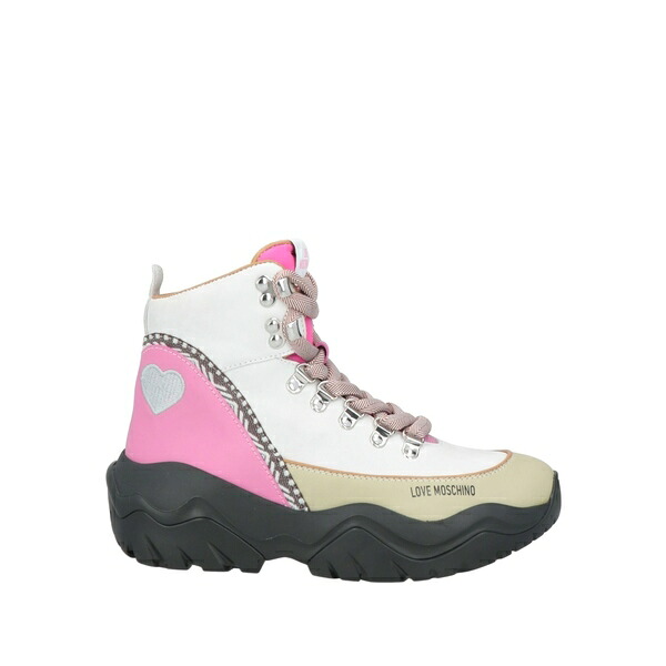【貨物輸送無料】 モスキーノ レディース ブーツ シューズ Ankle boots White