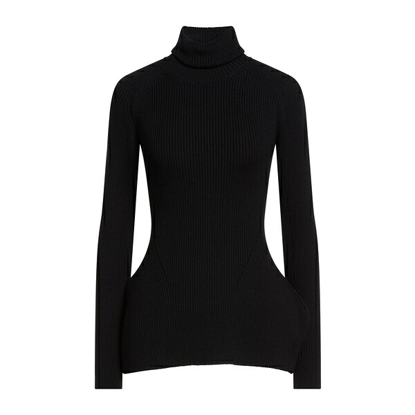 【貨物輸送無料】 コムデ給仕 レディース 編み物\u0026スウェーター アウター Turtlenecks Black