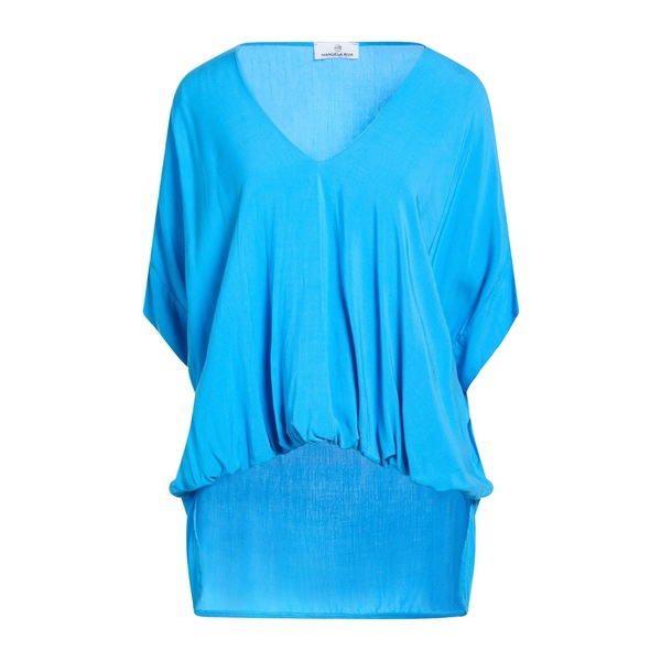 【送料無料】 マヌエラ リーヴァ レディース Tシャツ トップス Tops Azure