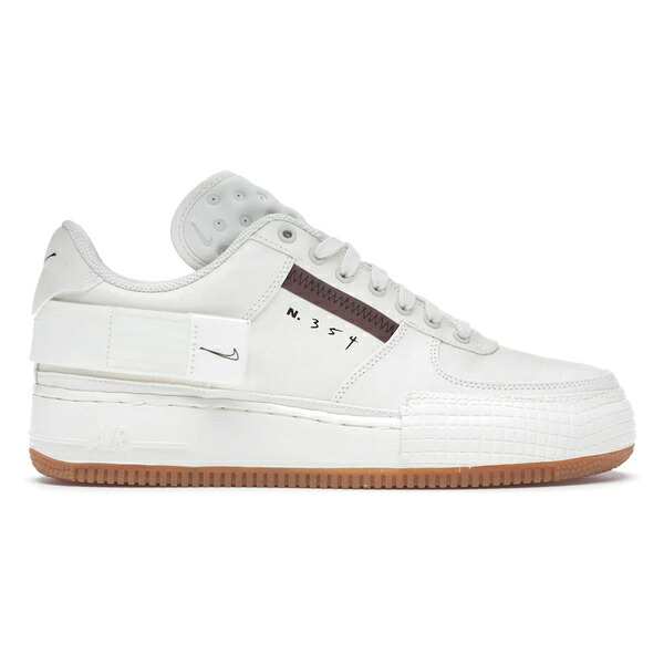 Nike ナイキ メンズ スニーカー  【Nike Air Force 1 Type Sail Gum】  大きさ US_10(28.0珊) Sail/Ivory-Earth Brown-Gum Medium Brown