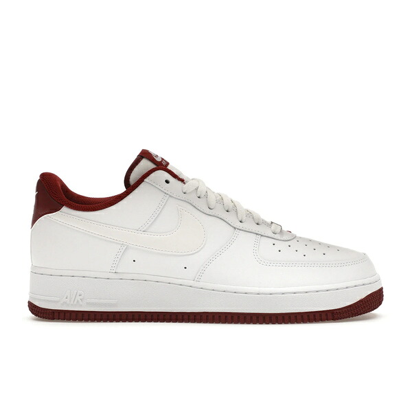 Nike ナイキ メンズ スニーカー  【Nike Air Force 1 Low \u002707 White Dark Beetroot】  大いさ US_9.5(27.5糎) White/Dark Beetroot/White