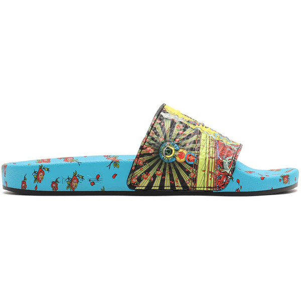 adidas アディダス メンズ スニーカー  【adidas Adilette Slides Tanaami Signal Cyan】  大きさ US_6(24.0糎) Signal Cyan/Core Black/Core Black