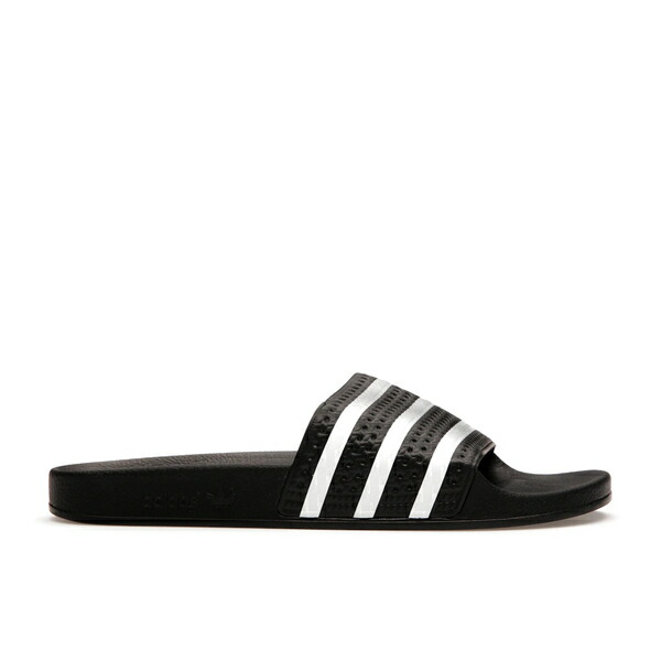 adidas アディダス メンズ スニーカー  【adidas Adilette Slides Black White】  大きさ US_12.5(30.5珊) Black/White/Black