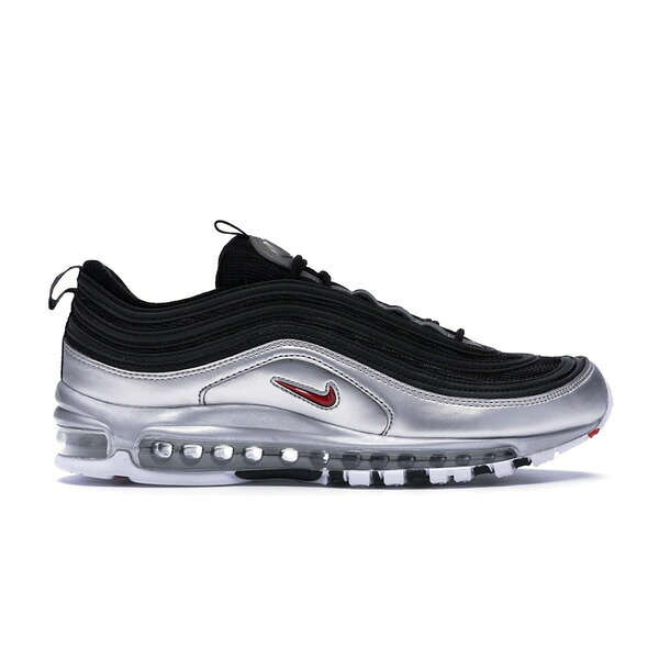 Nike ナイキ メンズ スニーカー  【Nike Air Max 97 Silver Black】  大きさ US_6.5(24.5珊) Black/Varsity Red-Metallic Silver-White