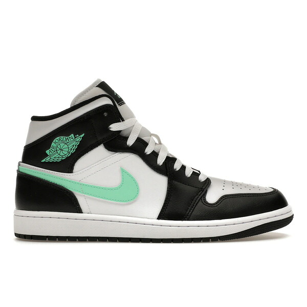 Jordan ジョーダン メンズ スニーカー  【Jordan 1 Mid Green Glow】  大きさ US_8(26.0珊) White/Black-Green Glow