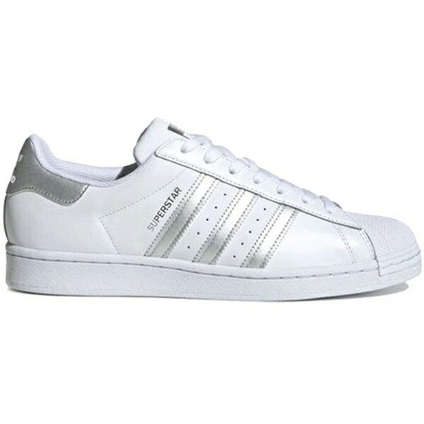 adidas アディダス メンズ スニーカー  【adidas Superstar White Silver Metallic】  大きさ US_6.5(24.5珊) Cloud White/Silver Metallic/Cloud White