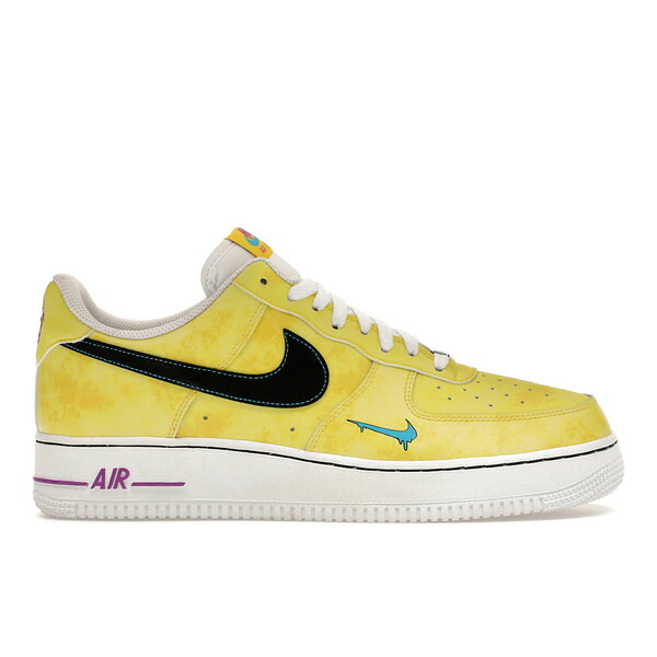 Nike ナイキ メンズ スニーカー  【Nike Air Force 1 Low Peace, Love \u0026 Basketball】  大きさ US_6.5(24.5珊) Speed Yellow/Black-Laser Blue-White