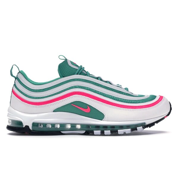 Nike ナイキ メンズ スニーカー  【Nike Air Max 97 South Beach】  大きさ US_8.5(26.5珊) White/Pink Blast-Kinetic Green-Black