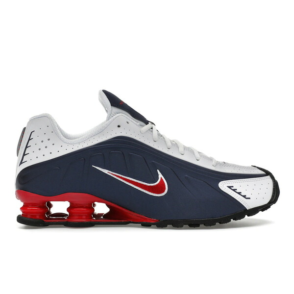 Nike ナイキ メンズ スニーカー  【Nike Shox R4 USA (2025)】  大きさ US_M_15 Midnight Navy/White/Metallic Silver/Gym Red