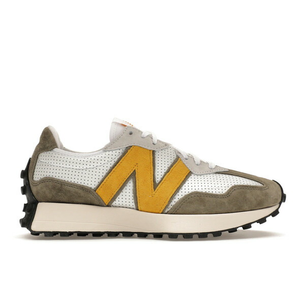 New Balance ニュー平衡にする メンズ スニーカー  【New Balance 327 White Yellow Olive】  大きさ US_5(23.0糎) White/Yellow/Olive