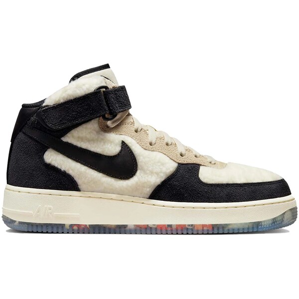 Nike ナイキ メンズ スニーカー  【Nike Air Force 1 Mid \u002707 Premium Culture Day】  大きさ US_8(26.0珊) Coconut Milk/Cashmere/Clear/Black