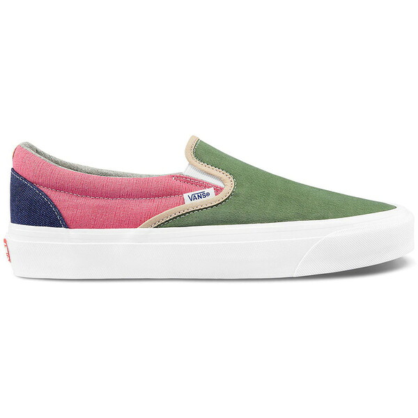 Vans バンズ メンズ スニーカー  【Vans Vault OG CLassic Slip-On LX Geoff McFetridge】  大きさ US_9(27.0珊) Green/Pink/Blue