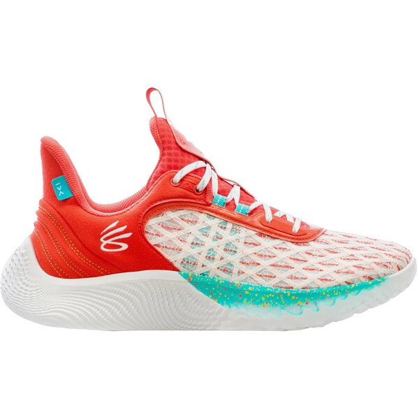 Under Armour アンダーアーマー メンズ スニーカー  【Under Armour Curry Flow 9 Eat. Learn. Play.】  大きさ US_10.5(28.5珊) White/Red