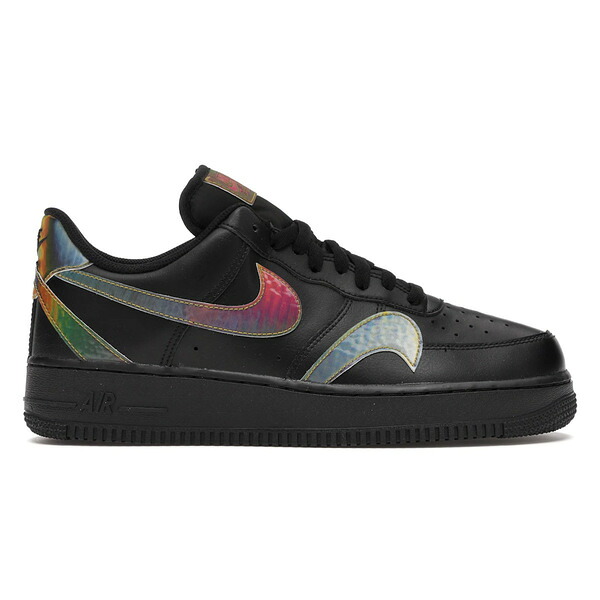 Nike ナイキ メンズ スニーカー  【Nike Air Force 1 Low Misplaced Swooshes Black Multi】  大きさ US_8.5(26.5珊) Black/Reflect Silver
