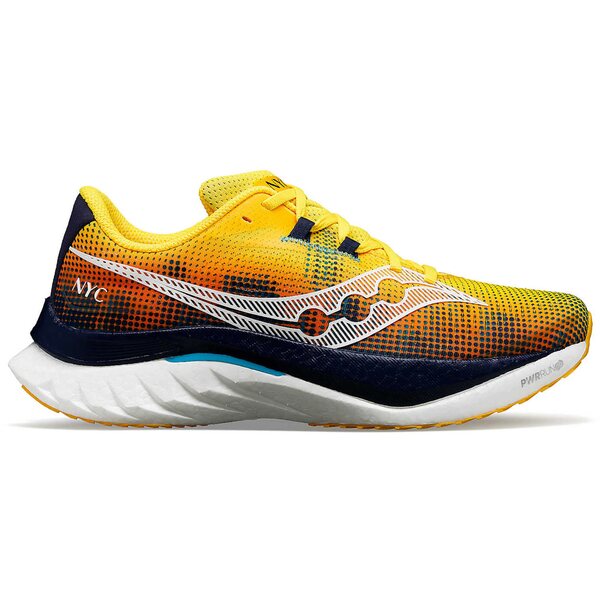 Saucony サッカニー メンズ スニーカー  【Saucony Endorphin Speed 4 NYC】  大いさ US_12(30.0糎) ViZiGold/Navy