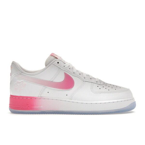 Nike ナイキ メンズ スニーカー  【Nike Air Force 1 Low \u002707 PRM San Francisco Chinatown Lotus Flower】  大きさ US_11.5(29.5珊) White/Lotus Pink-Yellow Gold-Blue Jay-Pink Foam-Black