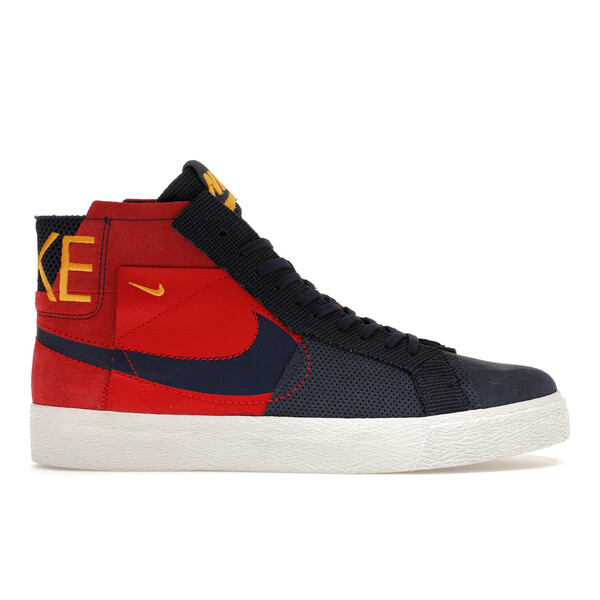 Nike ナイキ メンズ スニーカー  【Nike SB Zoom Blazer Mid Premium Deconstructed Barcelona】  大きさ US_5(23.0糎) University Red/University Gold/Summit White/Midnight Navy