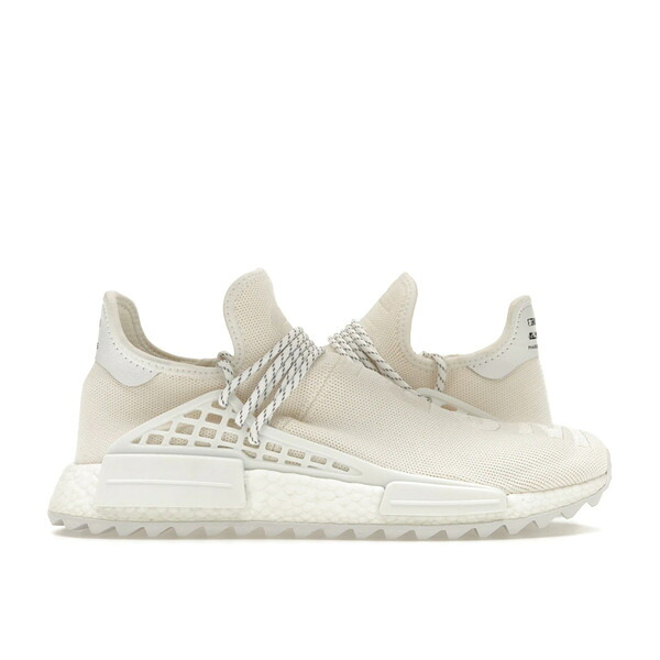 adidas アディダス メンズ スニーカー  【adidas Human Race NMD Pharrell Blank Canvas】  大きさ US_5.5(23.5珊) Cream White/Running White/Running White